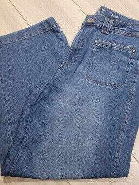 Tom Tailor Women's TTNELMA Culotte High Rise Wide Leg Crop Denim Jeans 32 Blue